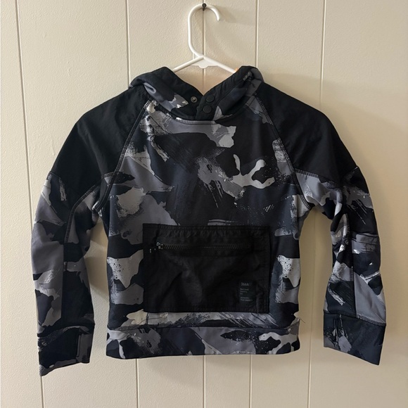 Athletic Works Other - Athletic Works Boys Small 6-7 Grey Black Hooded Sweatshirt Pullover sporty camo